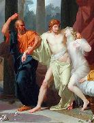 Baron Jean-Baptiste Regnault Socrate arrachant Alcibiade du sein de la Volupte oil on canvas